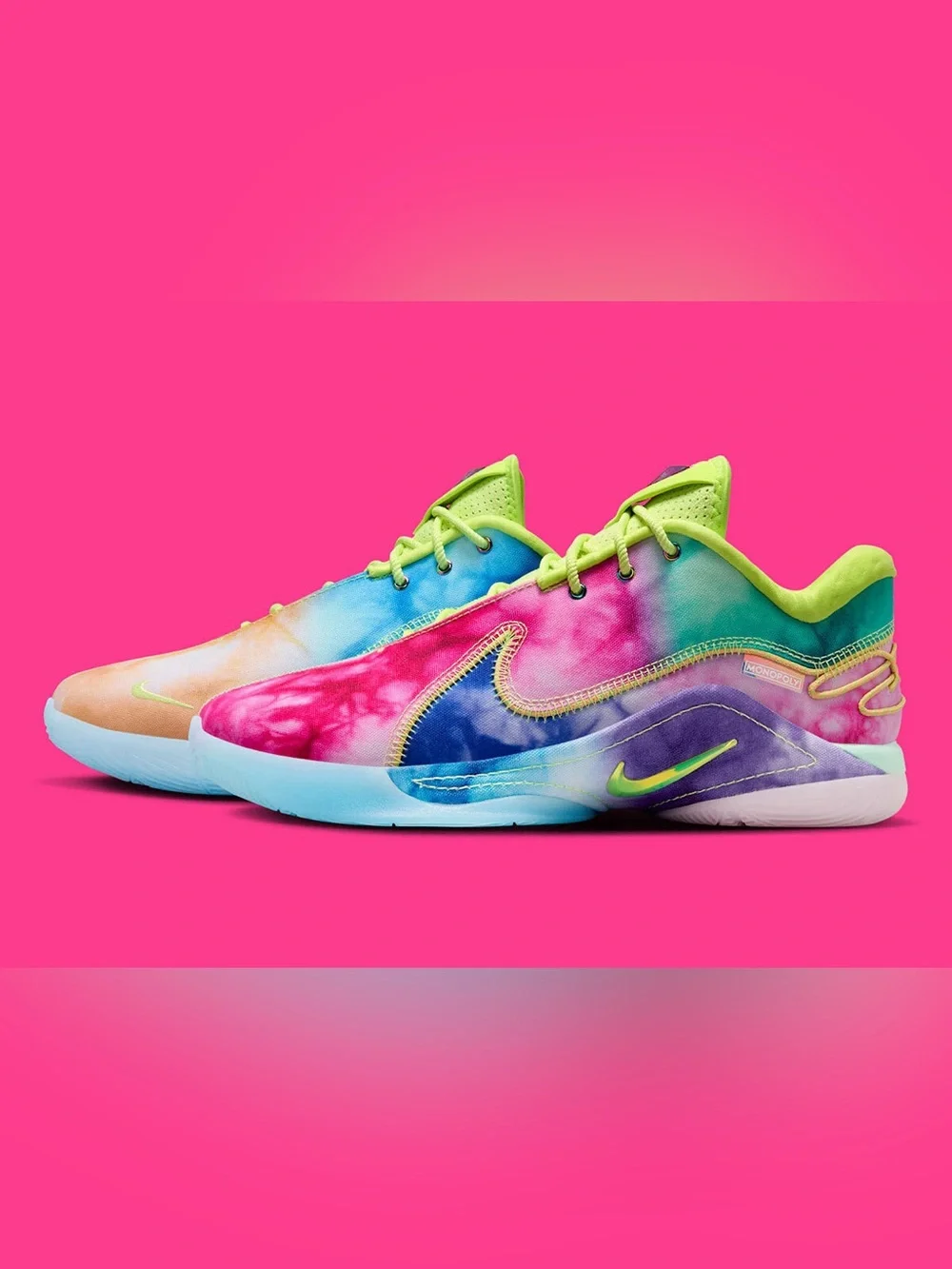 Nike LeBron 22 x Monopoly What The Tie Dye Basketball Shoes Men's Size 11.5 NWT